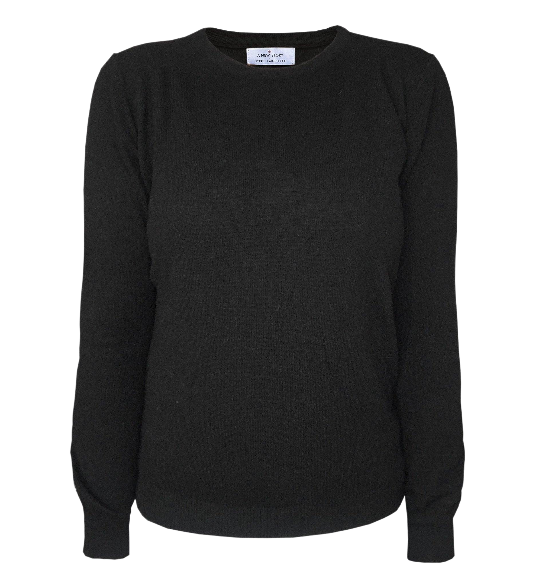 Cassie kashmir sweater med rund hals