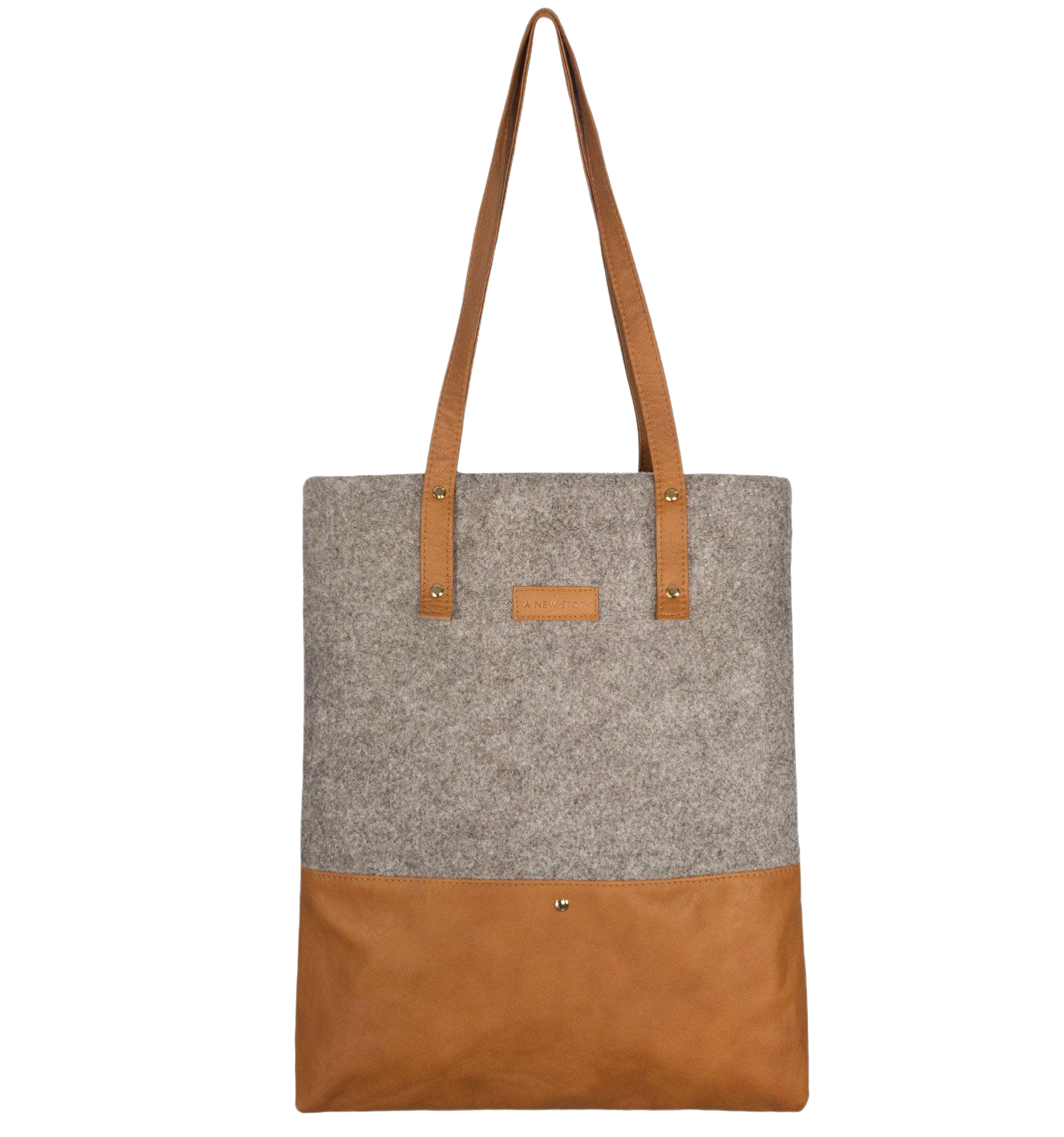 Front A New Story Brown Deluxe Tote bag
