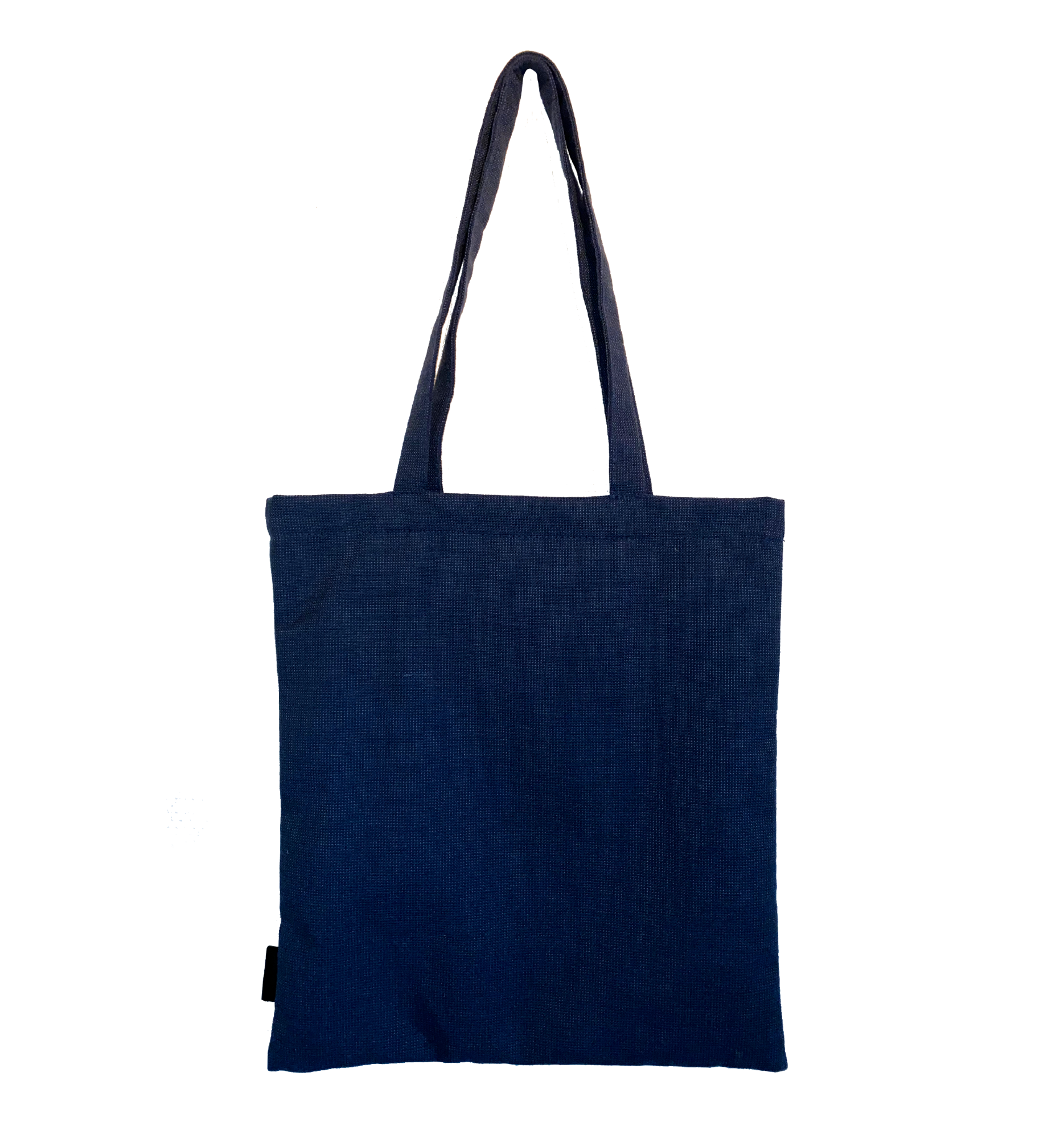 Stiff tote bag med lomme