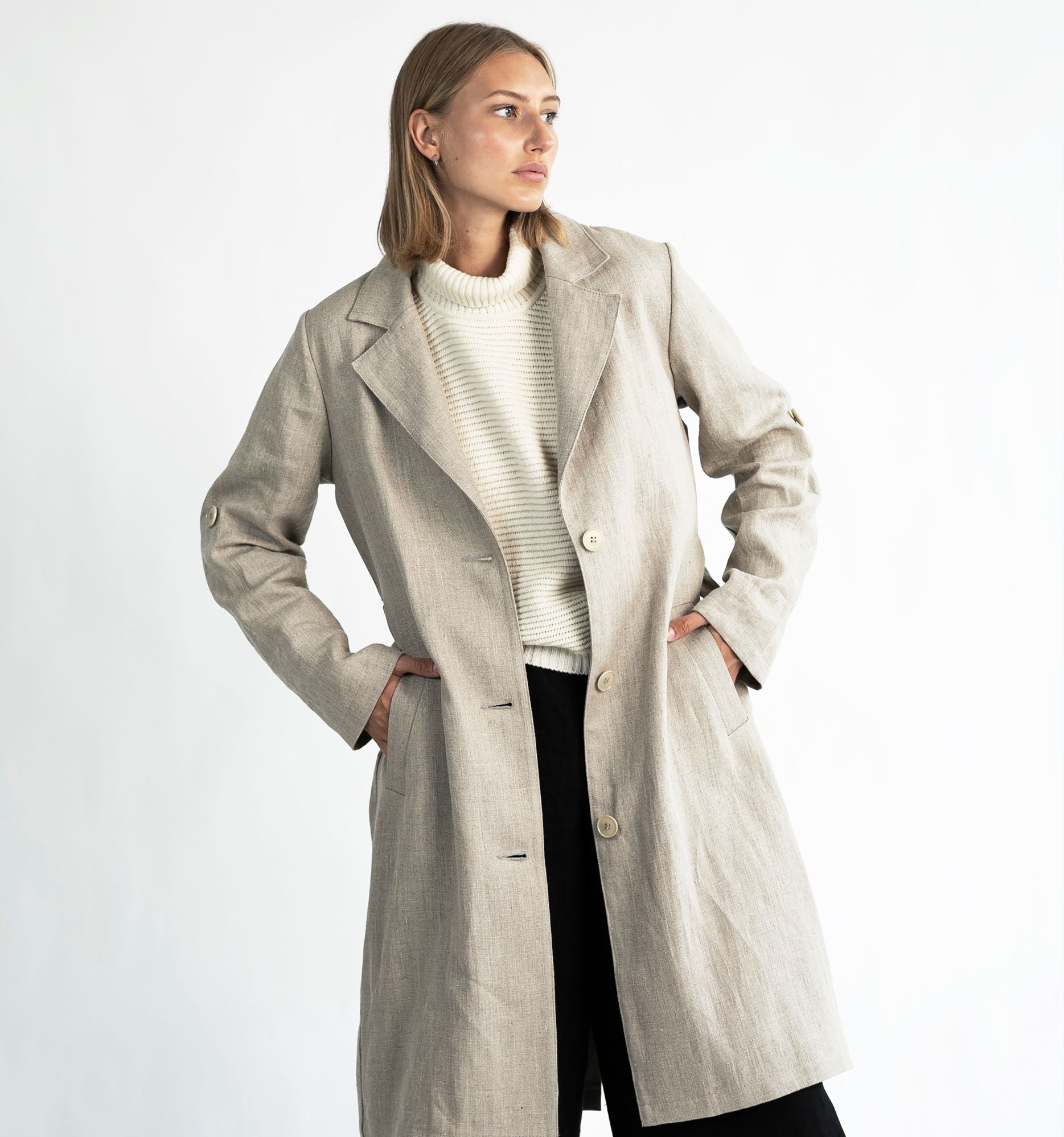 Bonnie lang Trenchcoat - A New Story